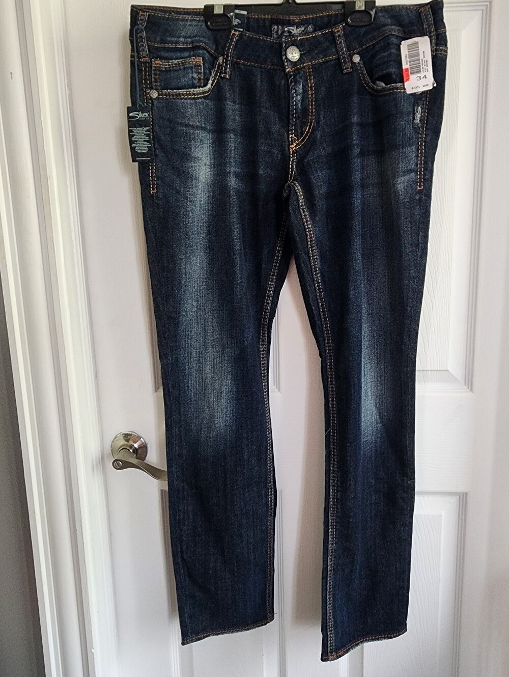 Silver Jeans Men’s Straight Leg Denim - Dark Blue Wash, Brand NEW l S34 l 100099